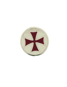 Silver Templar Cross brooch