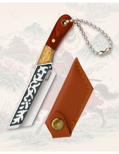 Albainox Mini Tanto Knife with Leather Sheath