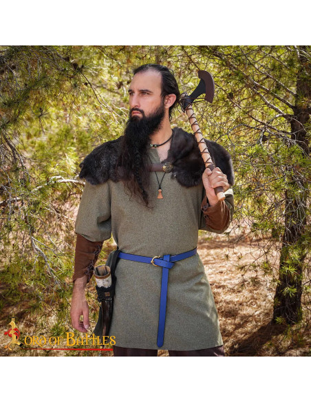 Handmade Viking Axe with Leather Sheath