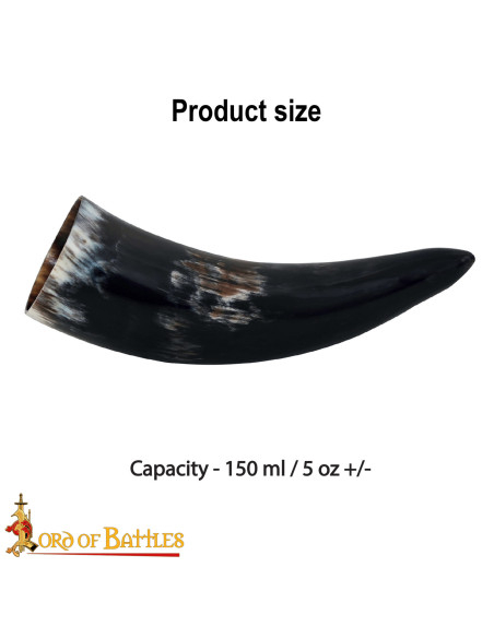 Natural Viking Drinking Horn,...