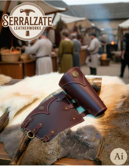 Historical Recreation Brown Leather...