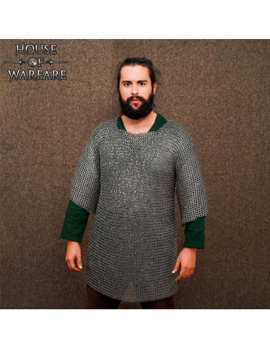 Haubergeon model mild steel chain mail (8 mm.)