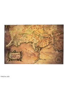 Aluminum Plate Map of Rohan and Gondor, The Lord of the...