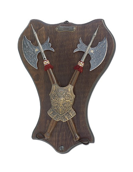 Breastplate panoply and 2 axes