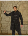 Arthur Model Medieval Gambeson in Black