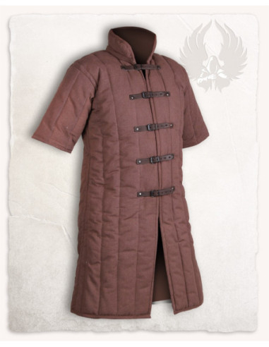 Leopold Medieval Quilted Gambeson, Brown