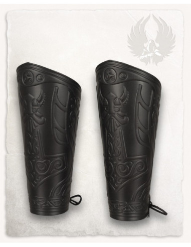 Thor Ragnarok Leather Viking Bracelets, Black