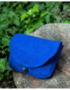 Medieval Suede Belt Bag, Blue