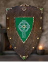 Rustic Wooden Shield with Celtic Cross