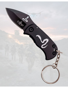 Third Laser-Cut Cobra Silhouette Keychain Knife 2