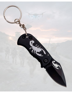 Third Keychain Knife with Laser-Cut Scorpion Silhouette 2