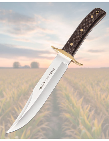 Muela Knife with Micarta Handle and Brass Guard