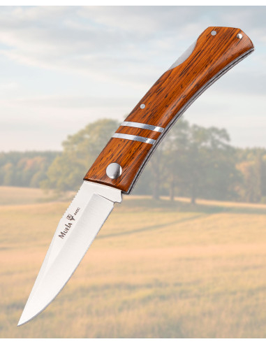 ZX-8CO Lockback knife with cocobolo wood handles and 440C steel blade