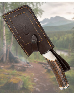 Handcrafted Muela Axe with 440c Steel and Engraved Deer... 2