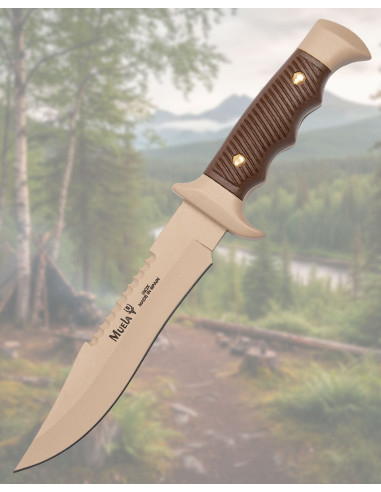 Muela Tactical Knife Nitro 42 Steel, Sand Zamak Handle