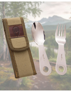 Muela Stainless Steel Camping Cutlery Set with Case