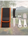 Muela Stainless Steel Camping Cutlery Set with Cordura Case