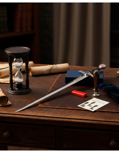 Templar Office Set with Hourglass, Wax Seal, and Letter Opener