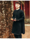 Medieval Cotton Tunic in Black, Rafael Model