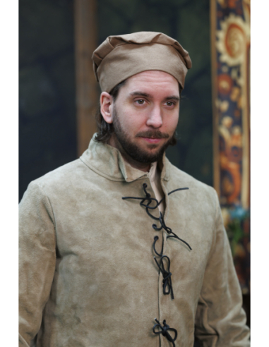 Armin Medieval Cotton Hat, Sand Color