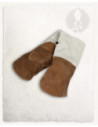 Anselm Medieval Leather Oven Mitts, Light Brown