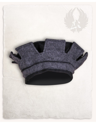 Lorenz Model Wool Helmet Hat, Black-Grey