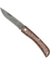 Premium Pocket Knife Damascus Steel Snake Wood Handle