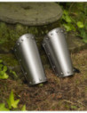 Balthasar Medieval Bracers, Polished Finish