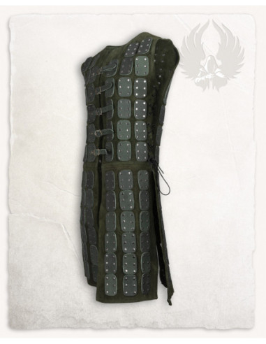 Medieval Brigandine Model Osric in Leather, Green