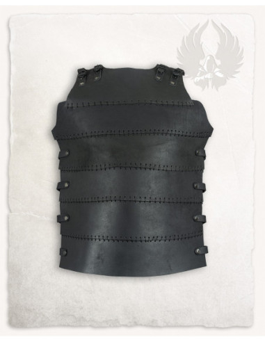 Erend Medieval Armor in Black Leather