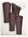 Borg Model Leather Cuffs and Bracelets in Brown
