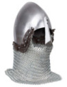 Medieval Steel Bascinet Model Alwin, Polished Finish
