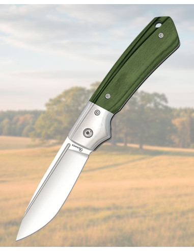 Albainox Piston Knife, Green Stamina Handle