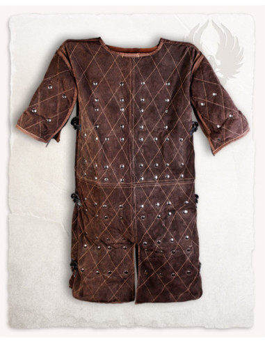 Medieval Brigandine Model Joshua, Brown Leather