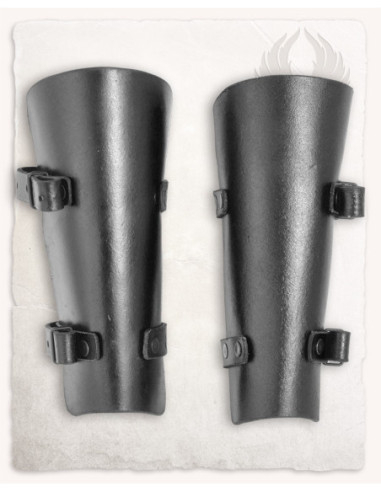 Felix Model Medieval Leather Bracers, Black