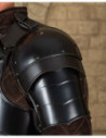 Small Medieval Pauldrons Model Markward, Blackened Steel