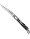 Laguiole Buffalo Horn Knife with Corkscrew and Stainless Steel