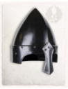 Eindal Model Norman Helmet with Nasal, Blackened Steel