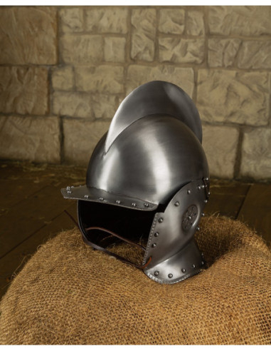 Polished Steel Burgonet Helmet, Sigismund Model