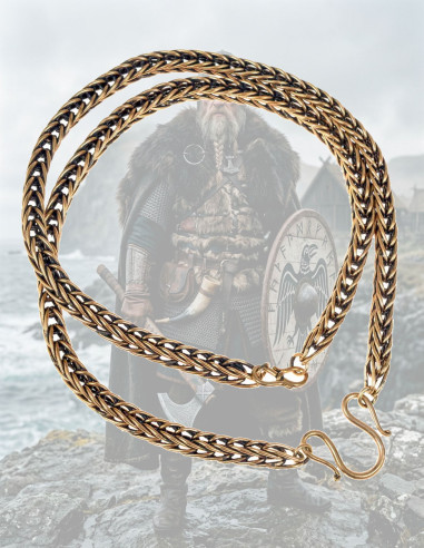 Historical Viking Fox Tail Necklace 55 cm