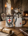Templar knight mug with sword (12 cm.)