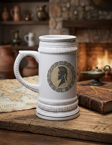 Greek Spartan beer mug