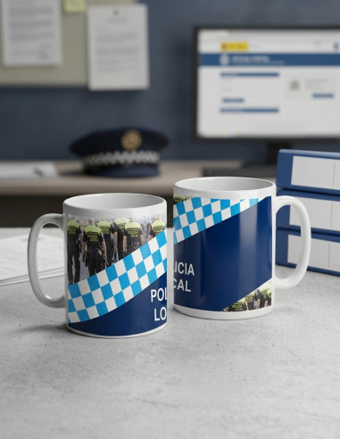 Cup Ceramic Local Police of Spain