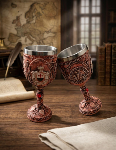 Red Templar cup in resin
