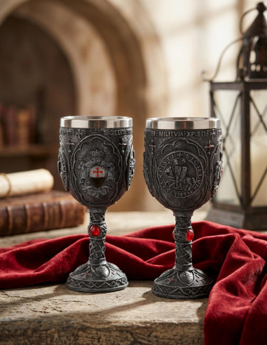 Chalice Knights Templar, 18 cms.