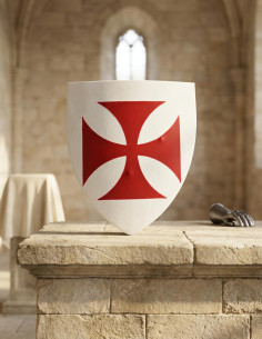 Functional Templar shield, 50x60 cms.