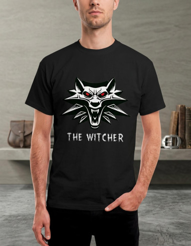 T-shirt The Witcher black, short sleeve
