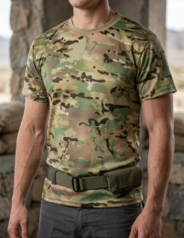 T-shirt military camouflage Barbaric CP in short sleeve