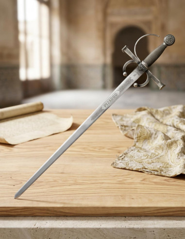 Sword of Francisco Pizarro, finished in aged silver, 16th century