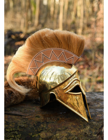 Corinthian Greek helmet with plume